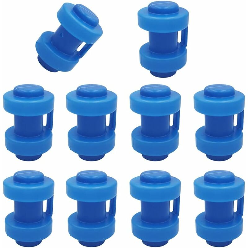 Ahlsen - Accessoire Trampoline 10 Pièces Embout Trampoline de Poteau pour Les Piquets de Filet du Trampoline 25mm Embouts de Protection - blue