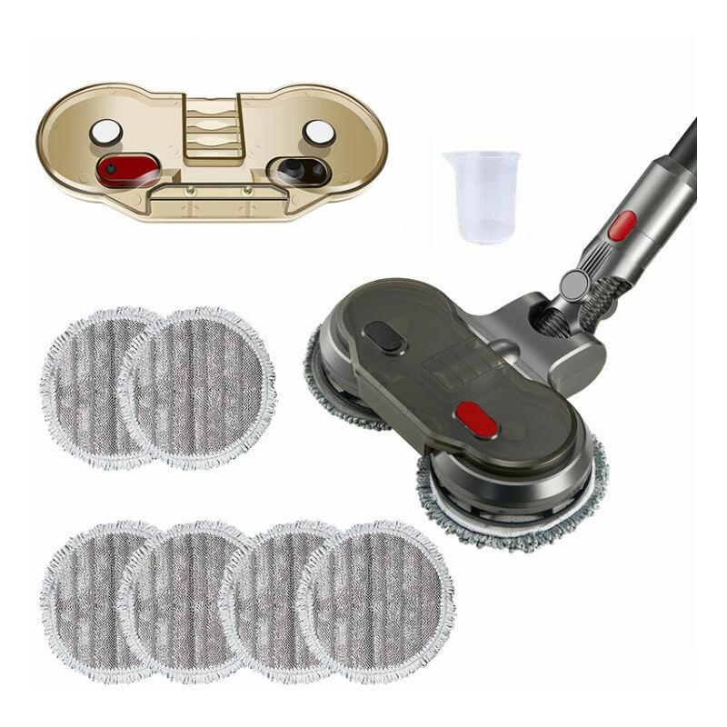 Accessoire vadrouille pour aspirateur Dyson V11 V10 V15 V8 V7, accessoire vadrouille pour Dyson avec réservoir d'eau, lumière led, 6 vadrouilles