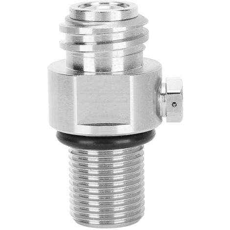 Accessoire Valve Cylindre Eau Gazeuse Filetage M18x1.5 TR21-4 pour SodaStream Argenté Électrolytique