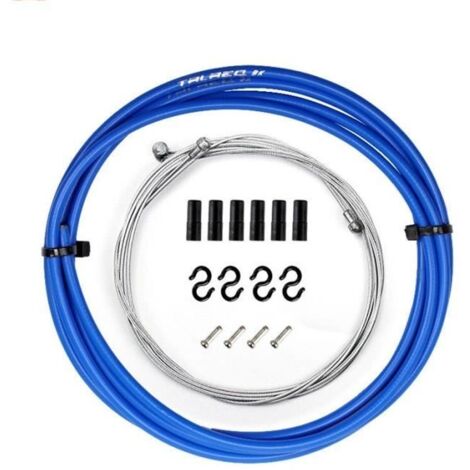 Accessoire vélo,Kit de câbles de vélo de route, frein avant arrière intérieur fil extérieur manette de vitesse, - Type Brake Blue