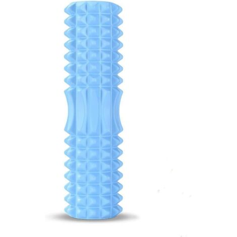 Accessoire Yoga Bloc de Massage des Muscles à Rouleaux Pilates Outils de Yoga Colonne de Fitness Fitness Rouleau Set Gym Yoga Brick Exercice Equipment Reformer Pilates(45cm Light Blue)
