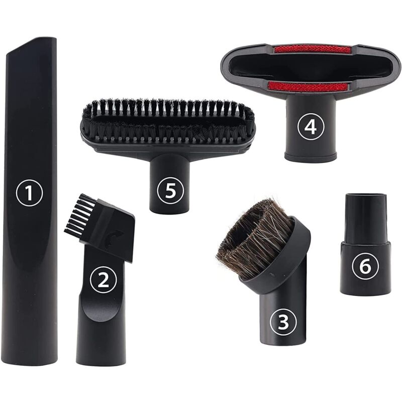 Accessoires Aspirateur 6 Pièces, Compatible avec Aspirateurs Karcher, Rowenta, Bosch, Miele, et Autres
