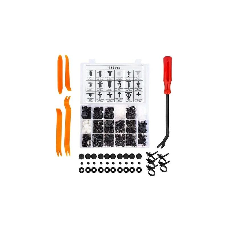 Accessoires auto, clips, épingles de voiture, universel, 415 unités
