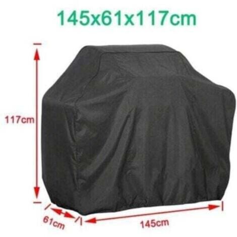 Accessoires barbecue, housse de protection étanche, étanche, 145x61x117cm--