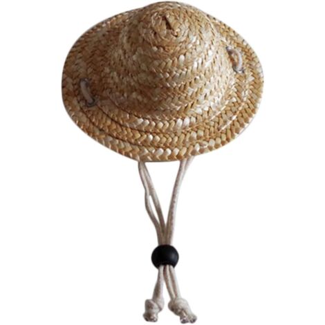 Accessoires beiges : Chapeaux pour chiens, chapeaux de paille de voyage, protection solaire