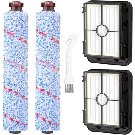Accessoires Bissell CrossWave 3 en 1 C3 Pro 3555N pour aspirateur sec et humide, 2 brosses multi-surfaces 1868 + 2 filtres 1866