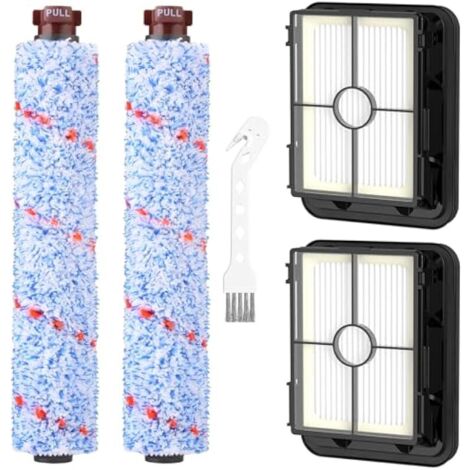 Accessoires Bissell CrossWave 3 en 1 C3 Pro 3555N pour aspirateur sec et humide, 2 brosses multi-surfaces 1868 + 2 filtres 1866