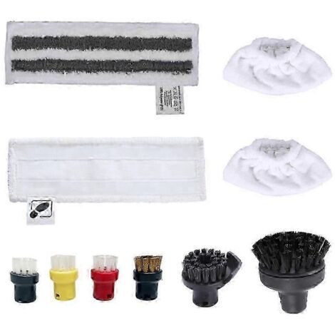 Accessoires compatibles avec le nettoyeur vapeur Easyfix SC2, SC3, SC4 et SC5 : kit de chiffons en microfibre et buse pour sols