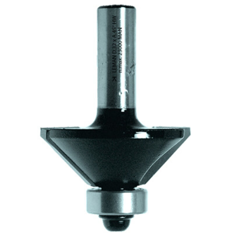 Image of Bündigfräsbohrer zum Anfasen 45° hm - Durchm. 45 mm - l.u. 20 mm - q. 8 mm Leman 4688.745.00