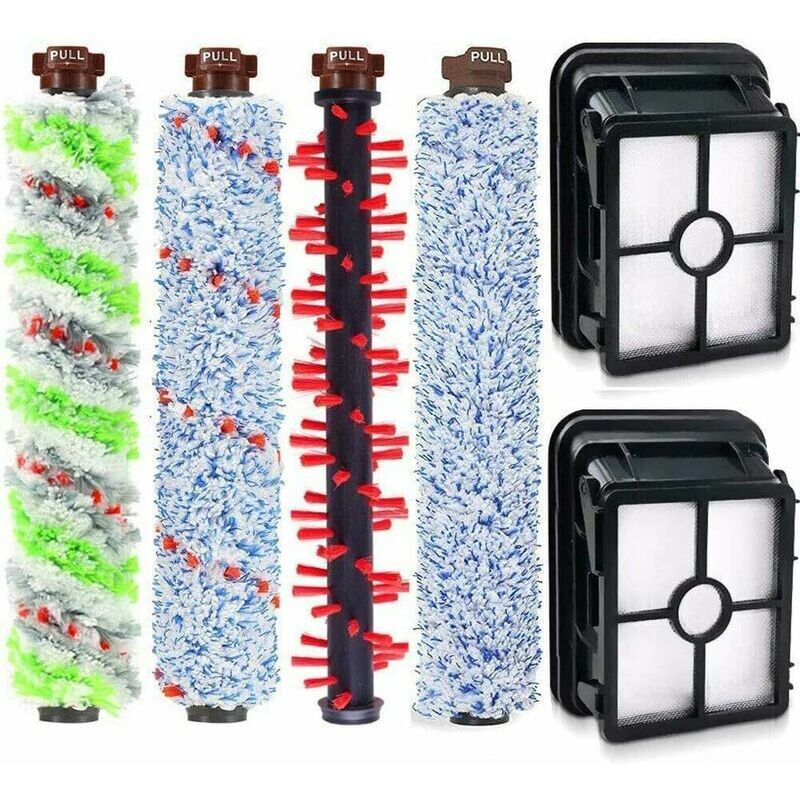 Accessoires de brosse pour aspirateur Bissell Crosswave (4 brosse principale + 2 tamis filtrant)