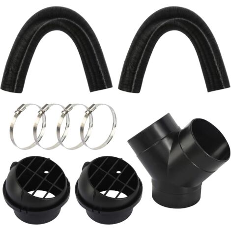 Raccord T 75mm Pour Tuyau De Chauffage Diesel – Sortie D'air Chaud Et Aération (neuf)