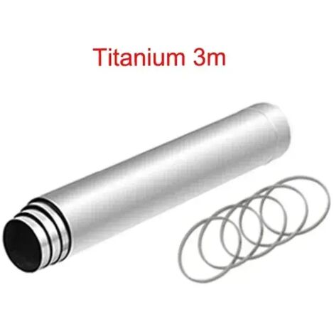 Accessoires de cheminée en titane pour tentes de chauffage : cheminée 2,5 m  3 m, panneau latéral transparent, chapeau de cheminée, accessoires de camping, réchauds de cuisine portables