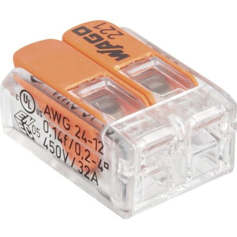 Accessoires de connexion Wago 221-412 levier transparent 16 pcs