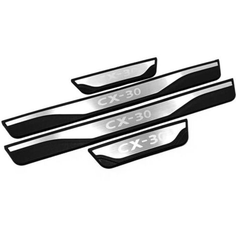 Accessoires de Couverture de Seuil de Porte de Voiture pour Mazda Cx-30 Cx30 Protecteur de PéDale de Protection en Acier Inoxydable