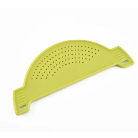 Accessoires de cuisine : panier d'égouttage en plastique, passoire à riz, entonnoir anti-fuite pour bocaux, ustensiles de cuisine, égouttoir latéral pour casseroles