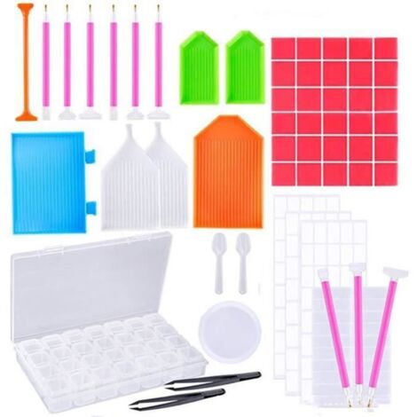 Accessoires de Diamond Painting - Non spécifié - 75 Pcs - Outils avancés - Rangement pratique - Mixte