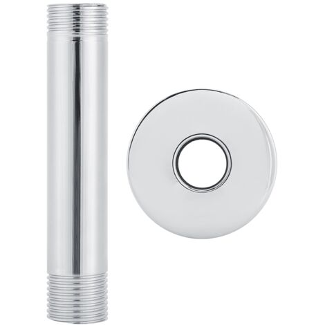 Accessoires de douche de salle de bains de bras de douche supérieur d'acier inoxydable montés par plafond de G1/2in