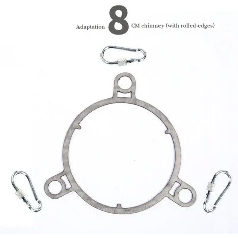 Accessoires de fixation pour pare-vent de conduit de cheminée pour poêles à bois de camping, anneaux de fixation pour pare-vent, accessoires de cheminée, réchauds de cuisine portables