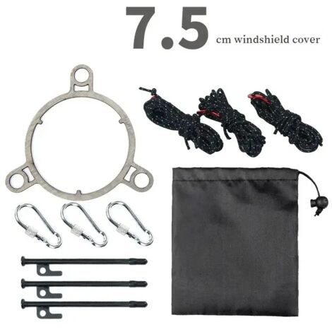 Accessoires de fixation pour pare-vent de conduit de cheminée pour poêles à bois de camping, anneaux de fixation pour pare-vent, accessoires de cheminée, réchauds de cuisine portables