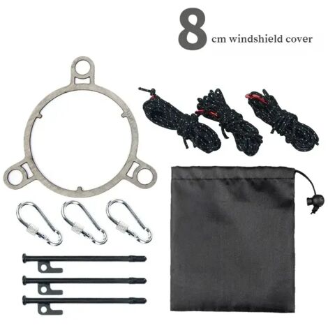 Accessoires de fixation pour pare-vent de conduit de cheminée pour poêles à bois de camping, anneaux de fixation pour pare-vent, accessoires de cheminée, réchauds de cuisine portables