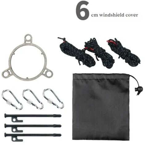 Accessoires de fixation pour pare-vent de conduit de cheminée pour poêles à bois de camping, anneaux de fixation pour pare-vent, accessoires de cheminée, réchauds de cuisine portables