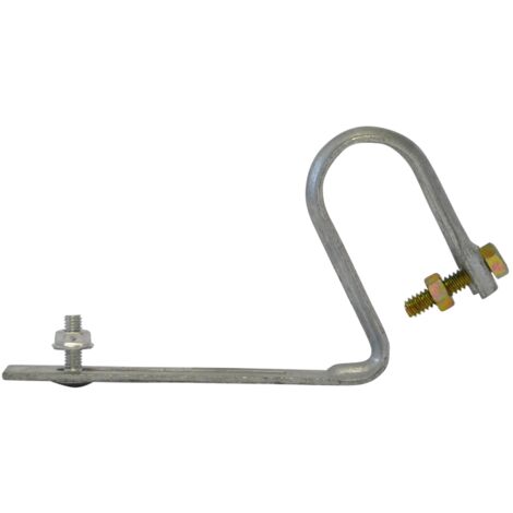 Accessoires de Gouttière Jardibric Étrier Métal pour Couverture Tuile Épaisse Éléments Horizontaux