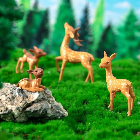 EMiEN Lot de 31 mini animaux miniatures ornements, kit de décoration  miniature pour maison de poupée, décoration de jardin féérique : :  Jeux et Jouets