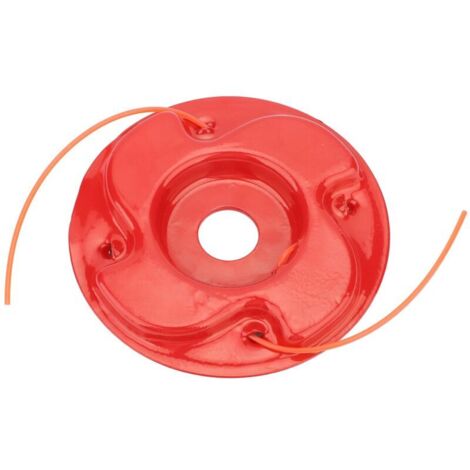 Accessoires de Jardin Tête de Coupe pour Découpe-Bordures Disque de Tonte en Métal Modèle Rouge Emballage OPP --Crezuo