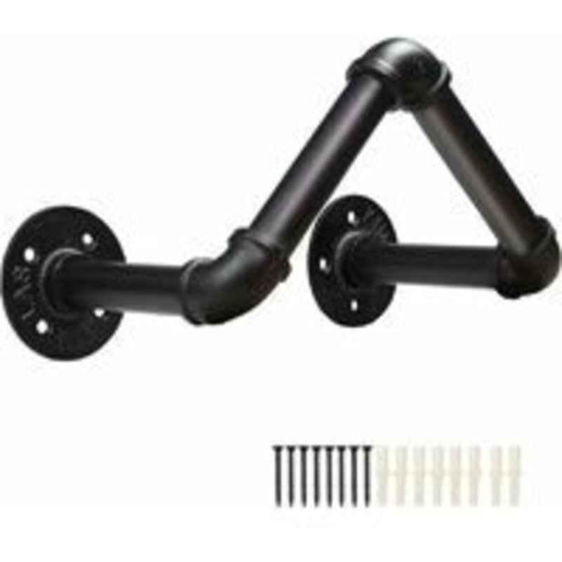 Support mural pour tuyau d'arrosage, Fonte Fer Support De Tuyau d'eau en Métal sur Pied avec vis et vis d'expansion, support pour tuyaux de jardin