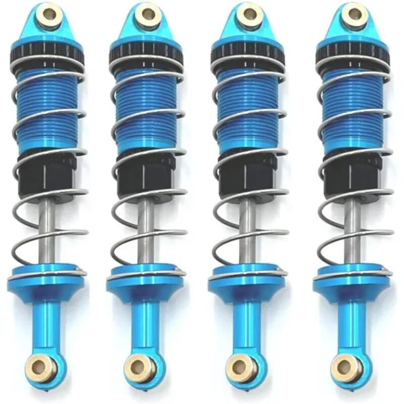 Accessoires de mise à niveau pour MJX H16 16207 16208 16209 16210 1/16 4 pièces amortisseurs en métal amortisseur d'huile voiture RC mise à niveau