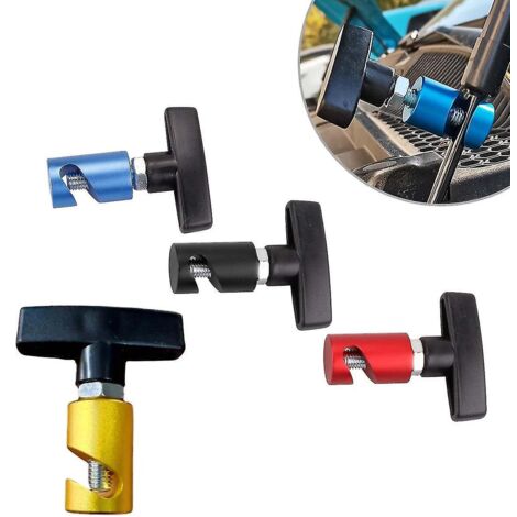 Accessoires de modification automobile : support de vérin de capot, vérin hydraulique pour hayon, outil anti-pincement noir