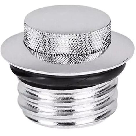 Accessoires de moto modifiés Harley : couvercle de réservoir d'essence à pression modifié, bouchon de réservoir d'essence CNC à ouverture escamotable, argent.