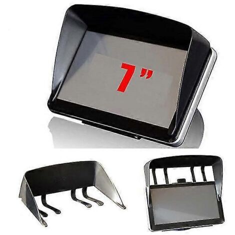 Accessoires de navigation GPS : Pare-soleil universel pour GPS avec cadre de 4,3/5/7 pouces, protection d'écran et de capot, cache de verrouillage de porte (7 pouces).