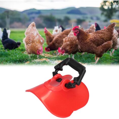 [Accessoires de Poulailler] Lunettes Anti-Picage pour Poules avec 100 Embouts, PP, 5cm