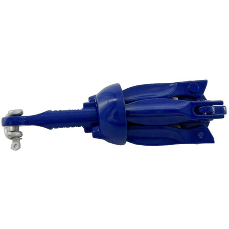 Accessoires de quincaillerie marine, ancre pliante parapluie en aluminium bleu marine, ancre de bateau, ancre de kayak, ancre de yacht, ancre pliante, ancre pliante parapluie en alliage d'aluminium bl
