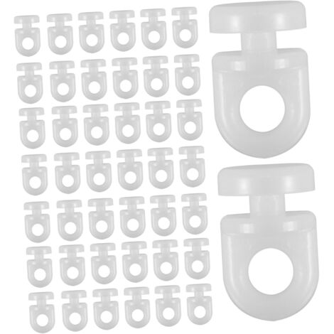 Accessoires De Rail De Rideau Plastique Glisseurs Silencieux
