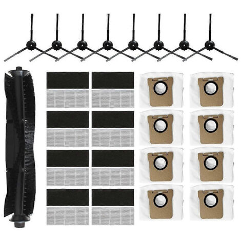 Accessoires de rechange compatibles avec Ultenic T10 Pro : brosse principale, filtre HEPA, sac à poussière, pièces détachées.