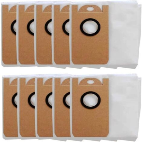 Accessoires de rechange pour aspirateur Honiture Q6Pro : sac à poussière (lot de 10, blanc)