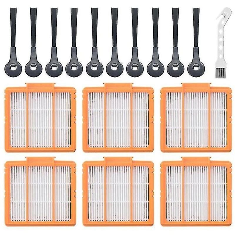 Accessoires de remplacement de brosse latérale de filtre, 17 pièces, pour Robot aspirateur Av2501ae Ai, Rv2502ae Ai, Av2501s Ai