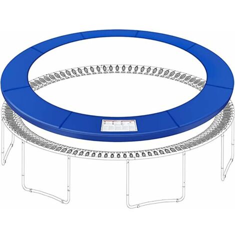 Accessoires de Remplacement de Trampoline, Tapis de sécurité pour Trampoline, Housse de Chevet à Ressort colorée, Protection Anti-UV imperméable pour Accessoires de Trampoline Rond