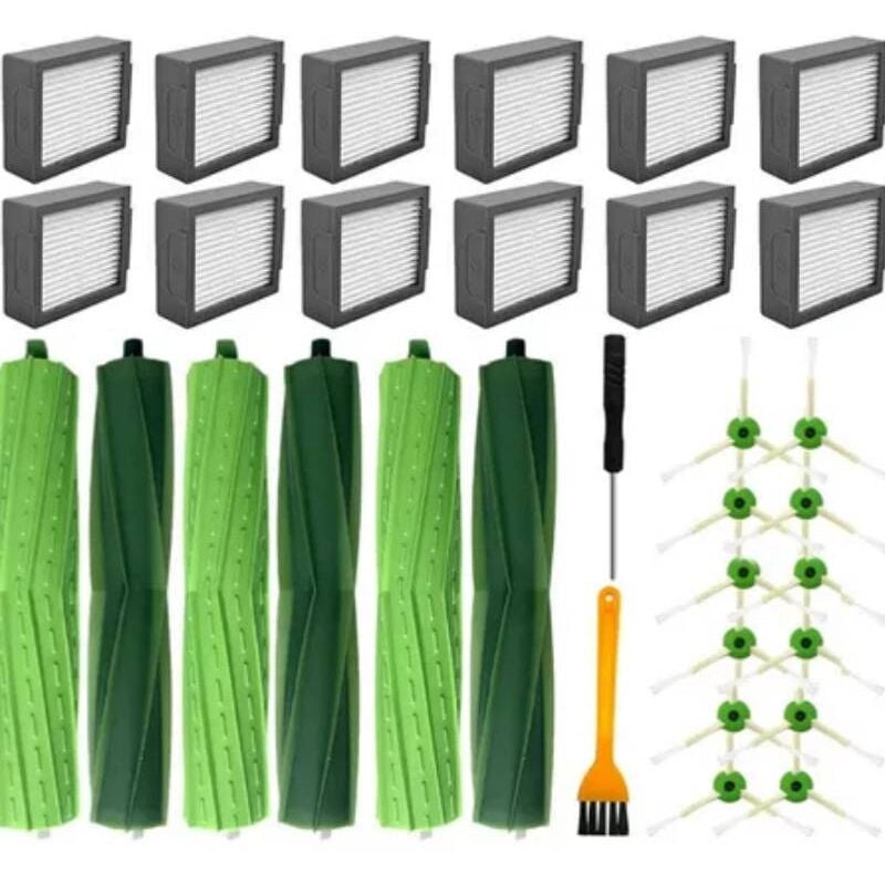 Coocheer - Accessoires de remplacement pour aspirateur iRobot Roomba série eij, E5 E6 i7 i7+ i3 i3+ i4 i4+ i6 i6+ j7, kit de pièces détachées