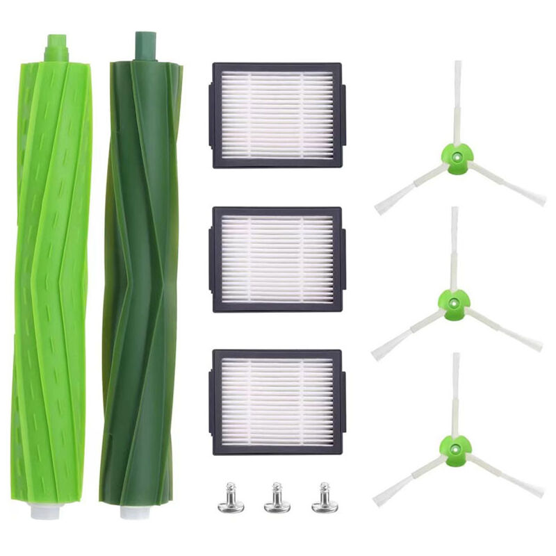 Sunxury - Accessoires de remplacement pour Roomba i7 i7+ / i7 plus E5 E6 E7, Accessoires de robot pour pièces de rechange avec 3 filtres hepa 3