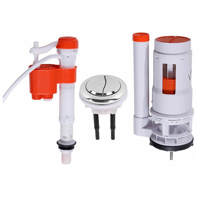 Ensoleille - Accessoires de réservoir de toilette série monobloc à économie d'eau ensemble de boursouflure bouton de soupape de vidange de soupape