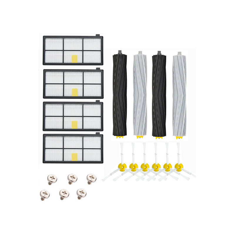 Sunxury - Accessoires de robot de balayage adaptés à iRobot Roomba série 8 série 9-Ensemble 4