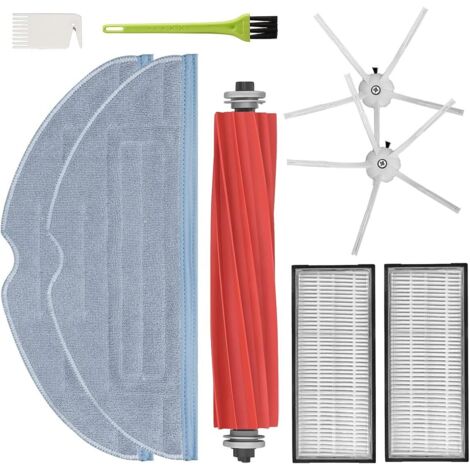 Accessoires de robot de balayage adaptés au robot de balayage Roborock S7 T7S T7Splus, élément filtrant, brosse principale, chiffon, brosse latérale, accessoires de brosse à rouleau (kit 3)