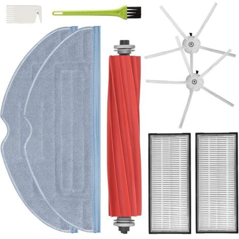 Accessoires de robot de balayage adaptés au robot de balayage Roborock S7 T7S T7Splus, élément filtrant, brosse principale, chiffon, brosse latérale, accessoires de brosse à rouleau (kit 3)