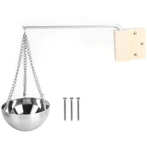 Accessoires de salle de sauna de bol d'huile essentielle de tasse de bol d'arme de sauna d'acier inoxydable