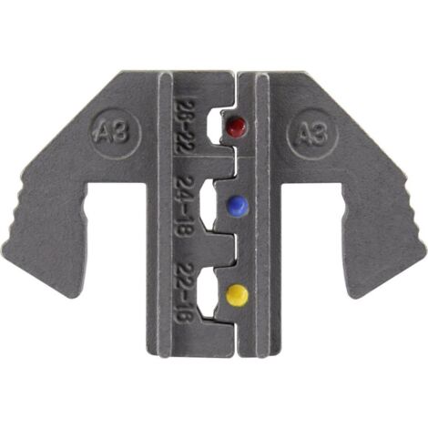 Accessoires de sertissage TOOLCRAFT PLE-0A3 pour cosses isolées Ouverture de serrage: 0.1 à 1.5 mm²