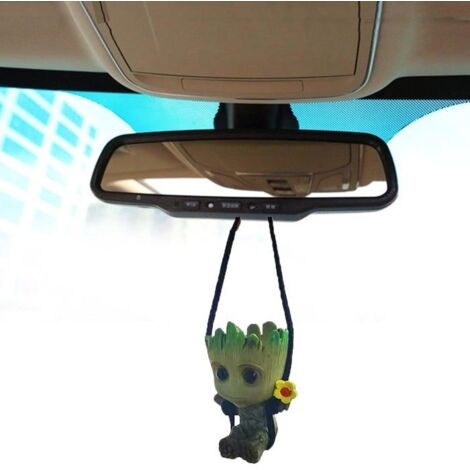 Accessoires de suspension pour voiture, petit bonhomme arbre souriant, accessoires de suspension pour rétroviseur de voiture, décor