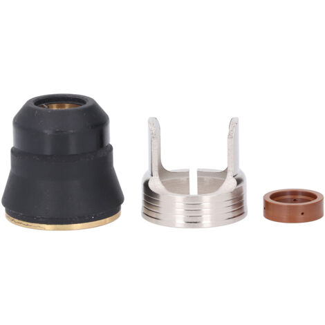 Accessoires de Torche à, Ensemble de 3 Pièces de Capuchon D'électrode, Guide D'entretoise, Anneau Tourbillonnant, Large compatibilité pour les Torches à PTM 60 IPT 60 IPTM 60